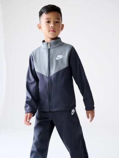 Nike Grey Little Kids Lifestyle Essentials Poly Tracksuit
