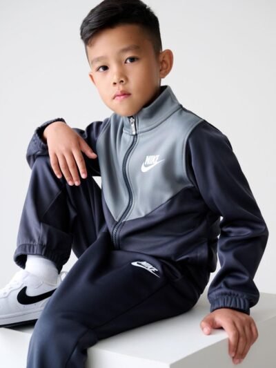 Nike Grey Little Kids Lifestyle Essentials Poly Tracksuit