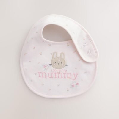 Pink Mummy/Daddy Family Baby Bibs 2 Pack