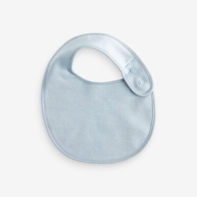 Blue Baby 100% Cotton Bibs 5 Pack