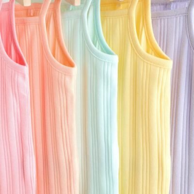 Multi Vest Baby Bodysuits 5 Pack