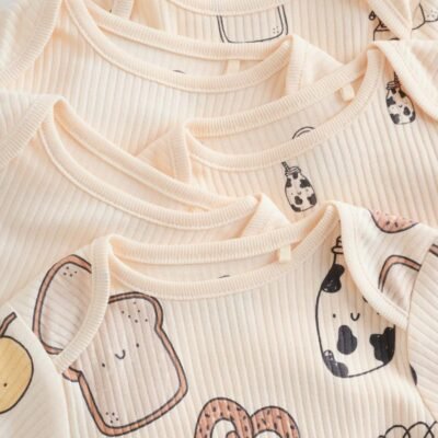 Neutral Short Sleeve Baby Bodysuits 5 Pack