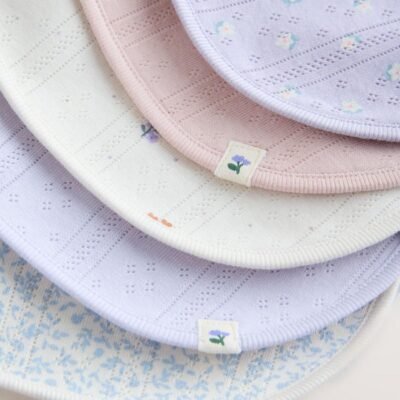 Purple Baby Bibs 5 Pack