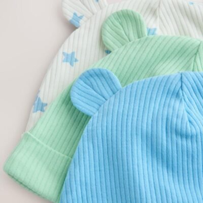 Blue/Green Baby Beanies