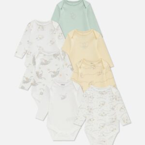 7pk Disney’s Dumbo Long Sleeve Bodysuits