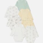 7pk Disney’s Dumbo Long Sleeve Bodysuits