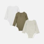 3pk Room to Grow Long Sleeve Newborn Bodysuits