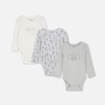 3pk Disney X Steve Thompson Long Sleeve Newborn Bodysuits