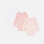 3pk Disney Princesses Long Sleeve Newborn Bodysuits