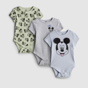 3pk Disney's Mickey Mouse and Donald Duck Room to Grow Newborn Bodysuits