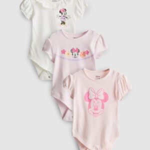 3pk Disney's Minnie Mouse Room to Grow Newborn Bodysuits
