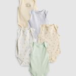 5pk Sleeveless Bodysuits