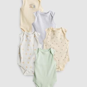 5pk Sleeveless Bodysuits