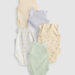 5pk Sleeveless Bodysuits