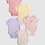 5pk Short Sleeve Bodysuits