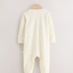 Ecru I Love My Mummy Two Way Zip Baby Sleepsuit