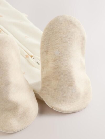 Ecru I Love My Mummy Two Way Zip Baby Sleepsuit