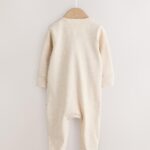 Neutral I Love My Daddy Two Way Zip Baby Sleepsuit