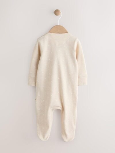 Neutral I Love My Daddy Two Way Zip Baby Sleepsuit