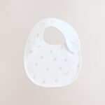 White Animal Print Baby Bibs 5 Pack