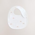 White Animal Print Baby Bibs 5 Pack