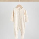 Pink 4 Piece Baby Sleepsuit, Bodysuit, Beanie and Bib Set