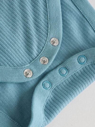 Blue Baby Short Sleeve Bodysuits 5 Pack