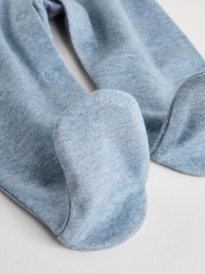 Navy Smart Bow Tie Baby Sleepsuit