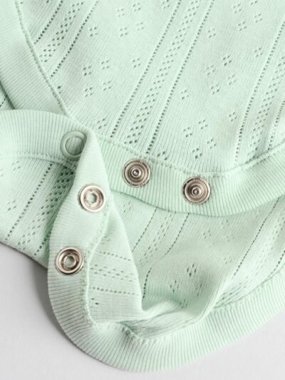 Pastel 5 Pack Vest Pointelle Baby Bodysuits