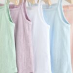Pastel 5 Pack Vest Pointelle Baby Bodysuits