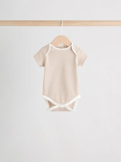 Neutral Baby Sleepsuit, Bodysuit, Beanie and Bib Set 4 Piece