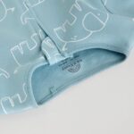 Blue Baby Linear Elephant Sleepsuits 3 Pack