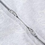 Grey Baby Two Way Zip Sleepsuits 3 Pack