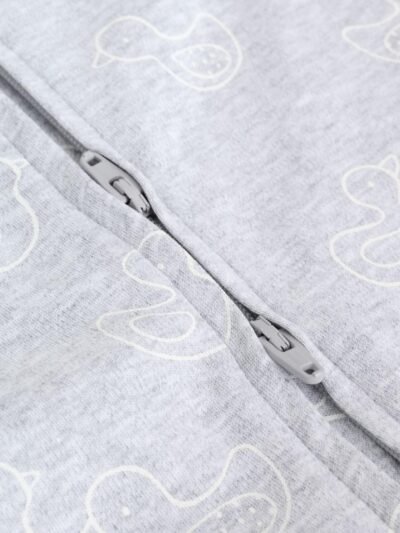 Grey Baby Two Way Zip Sleepsuits 3 Pack