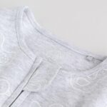 Grey Baby Two Way Zip Sleepsuits 3 Pack