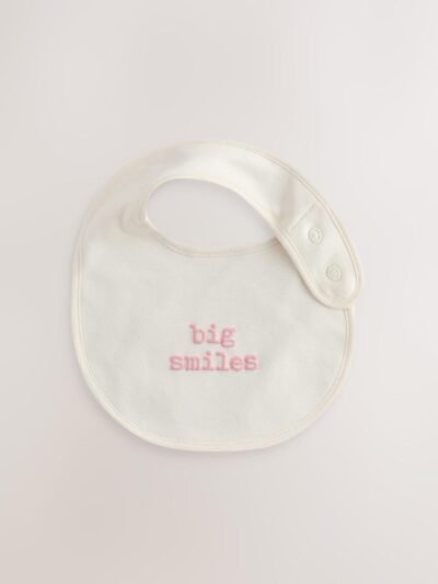 Pink Heart Baby Bibs 5 Pack