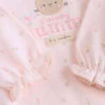 Pink Mummy Family Baby Sleepsuit