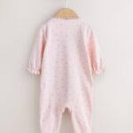 Pink Mummy Family Baby Sleepsuit