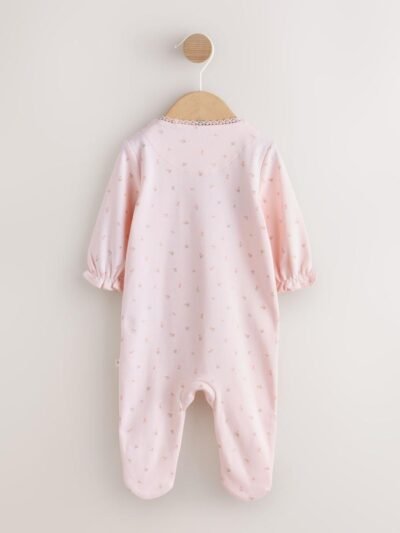 Pink Mummy Family Baby Sleepsuit