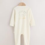 Neutral Im New Here Sleepsuit And Hat Set