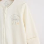 Neutral Im New Here Sleepsuit And Hat Set