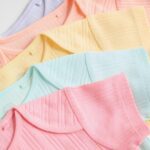 Multi Pastel 5 Pack Short Sleeve Baby Bodysuits