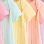 Multi Pastel 5 Pack Short Sleeve Baby Bodysuits