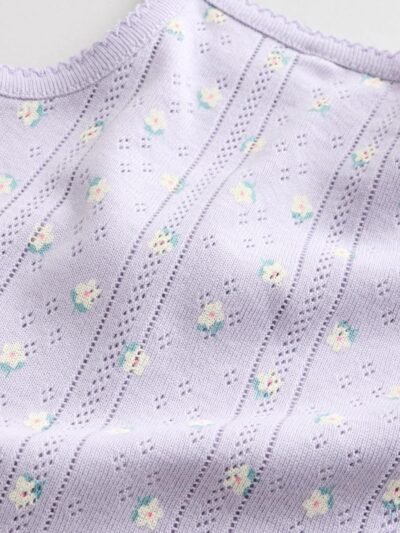 Purple Vest Baby Bodysuits 5 Pack