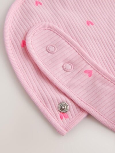 Pink Baby Bibs 5 Pack