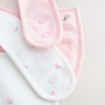 Pink/White Sister Family Baby Bibs 2 Pack