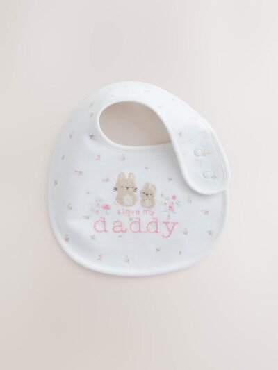 Pink Mummy/Daddy Family Baby Bibs 2 Pack