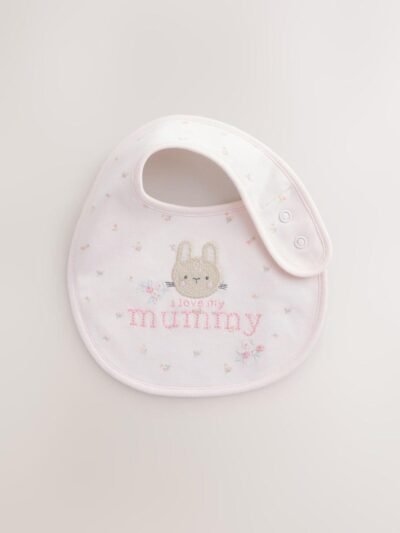 Pink Mummy/Daddy Family Baby Bibs 2 Pack