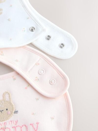 Pink Mummy/Daddy Family Baby Bibs 2 Pack