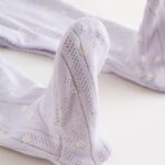 Lilac Purple Baby Sleepsuit 4 Pack